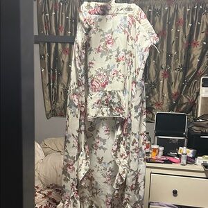 Foreign Exchange Floral High Low Skirt